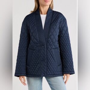 Rebecca Minkoff Dark Blue Quilted Puffer Jacket